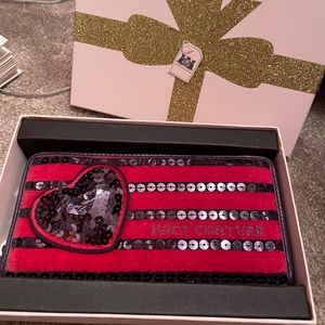 Juicy Couture Velour Sequin Wallet